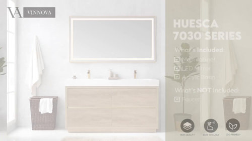 León 48in. Free-standing Single Bathroom Vanity in Fir Wood Brown with –  Vinnova Design