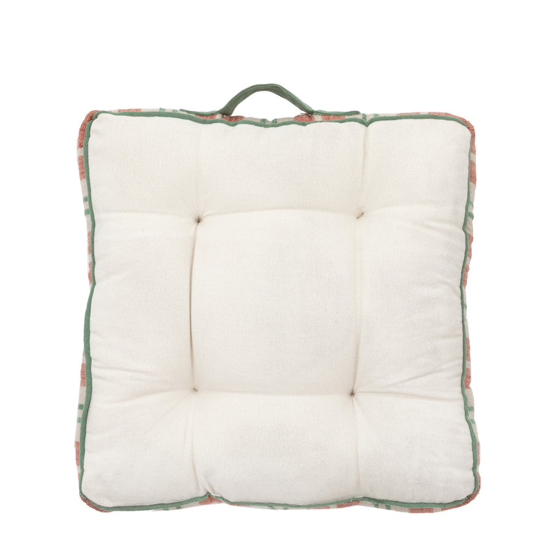 Seena Striped Floor Cushion, Green