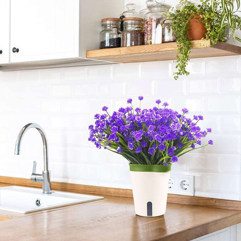Arrangement floral jonquille, Mauve