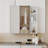 A White MDF Material Mirror Cabinet