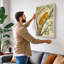 Resting Leopard Botanical - Wrapped Canvas-586585417-586585430