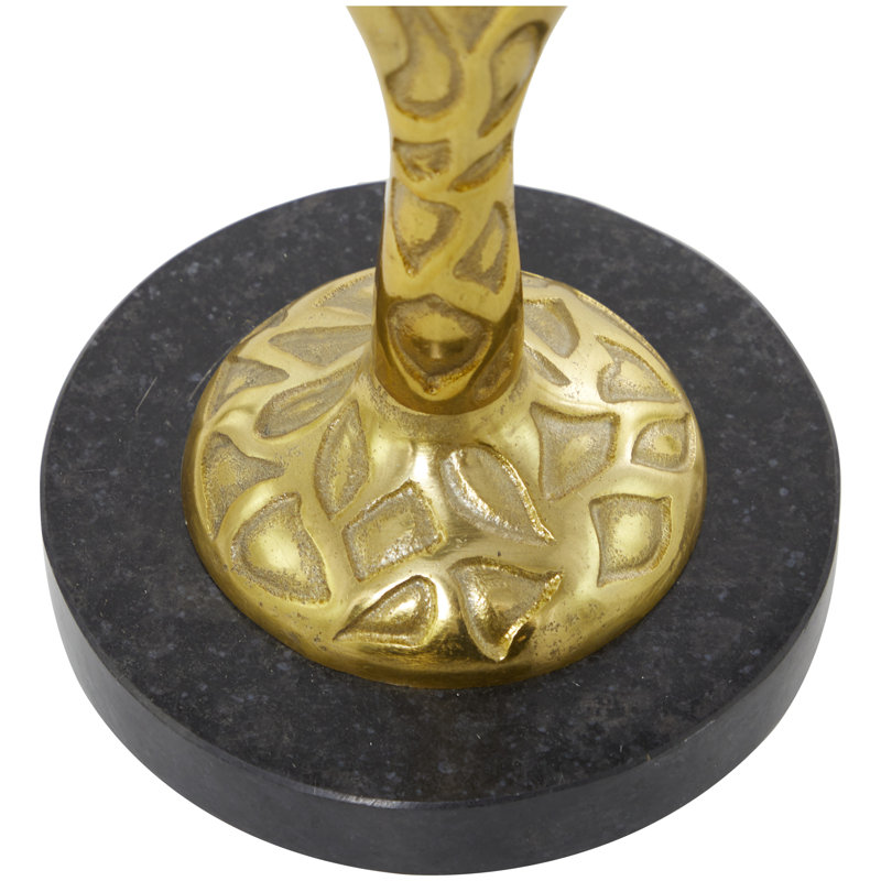 Meadowbrook Marble Top End Table, 24.9" H x 13.15" W x 13.05" D
