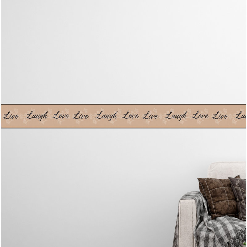 Bordure de papier peint autocollant Jendri - noir rétro, sépia, blanc cassé, conception rétro X 7 po, auto-adhésif