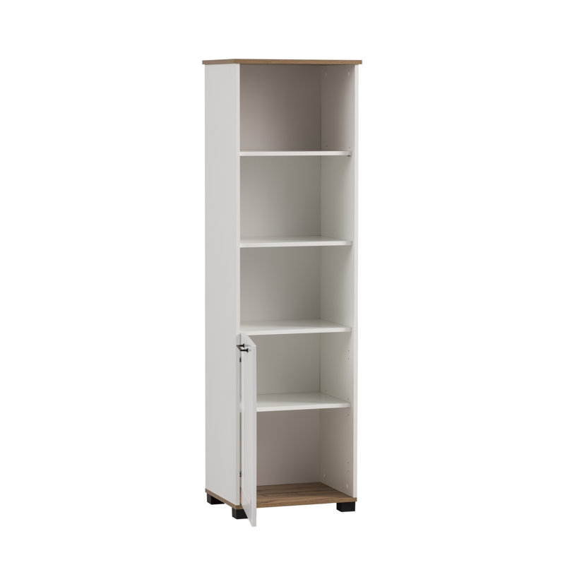 Avoca 1 -Door 4 -Shelf Storage Cabinet