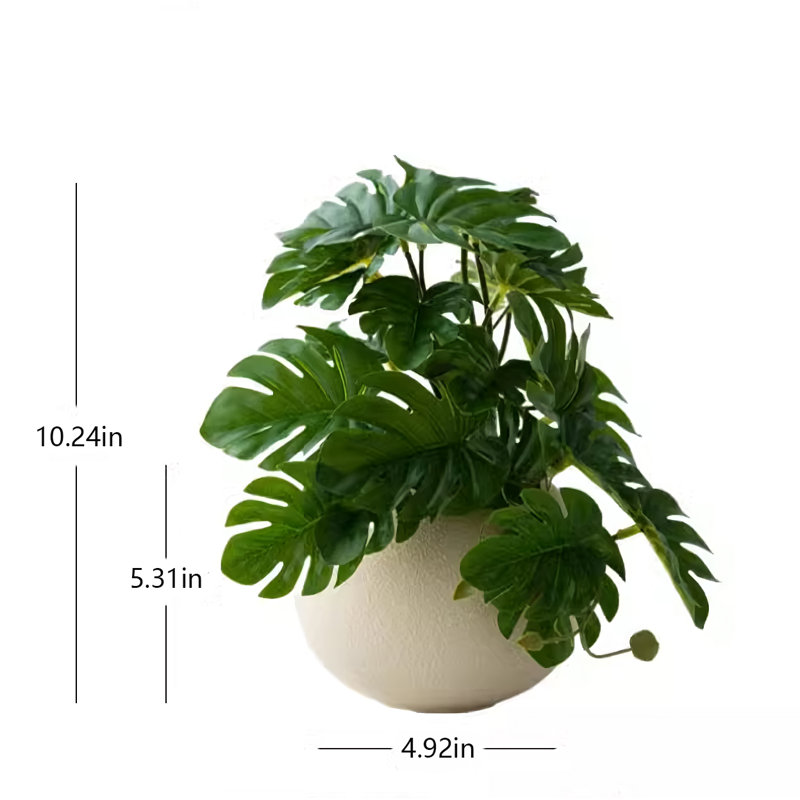Simulation de fleurs artificielles en pot