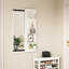 Miroir d'appoint mural pleine longueur - Design multifonctionnel avec tablette et crochets