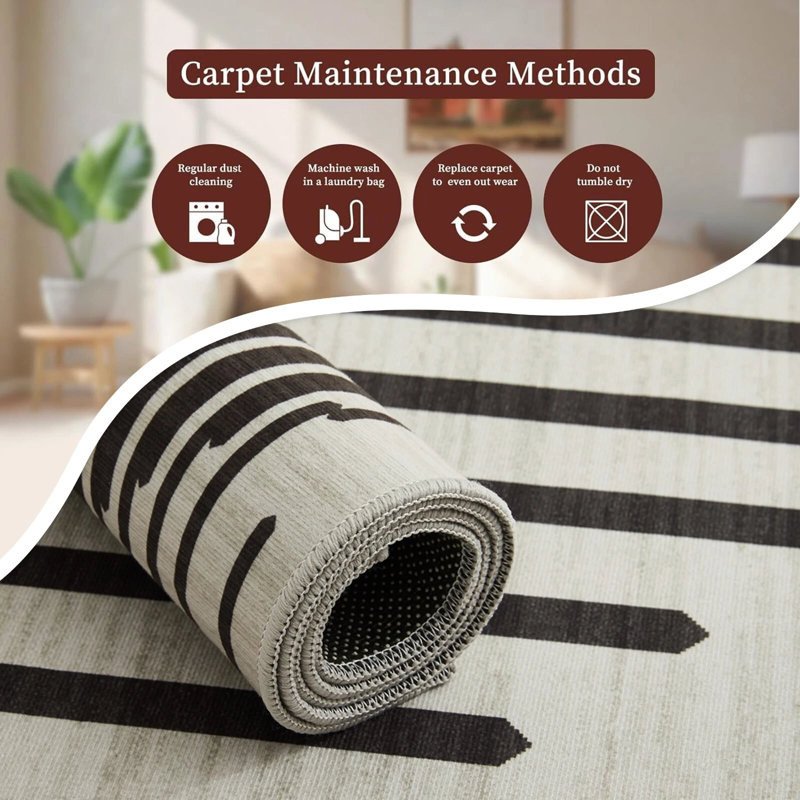 Dereece Printed Rug, Rectangle 40 x 60 cm