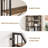 86" L Shaped Corner Bookshelf 7 Tier Industrial Bookcase Tall Display Shelf Storage Rack for Living Room Bedroom Home Office-1652492869-1652492888