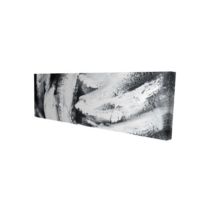 Grandes rayures noires sur toile - Élégant décor à la maison