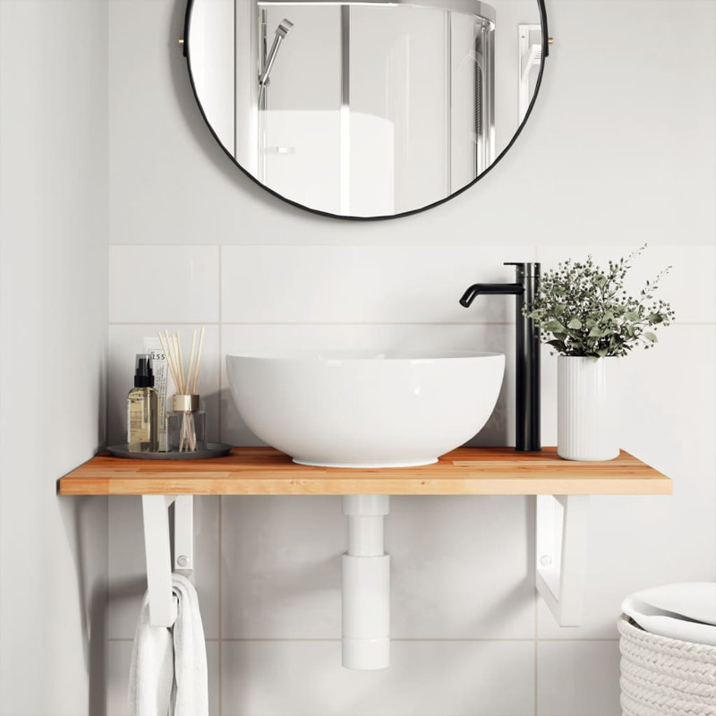Bracket Shelf, 5cm H x 203cm W x 101cm D, Black