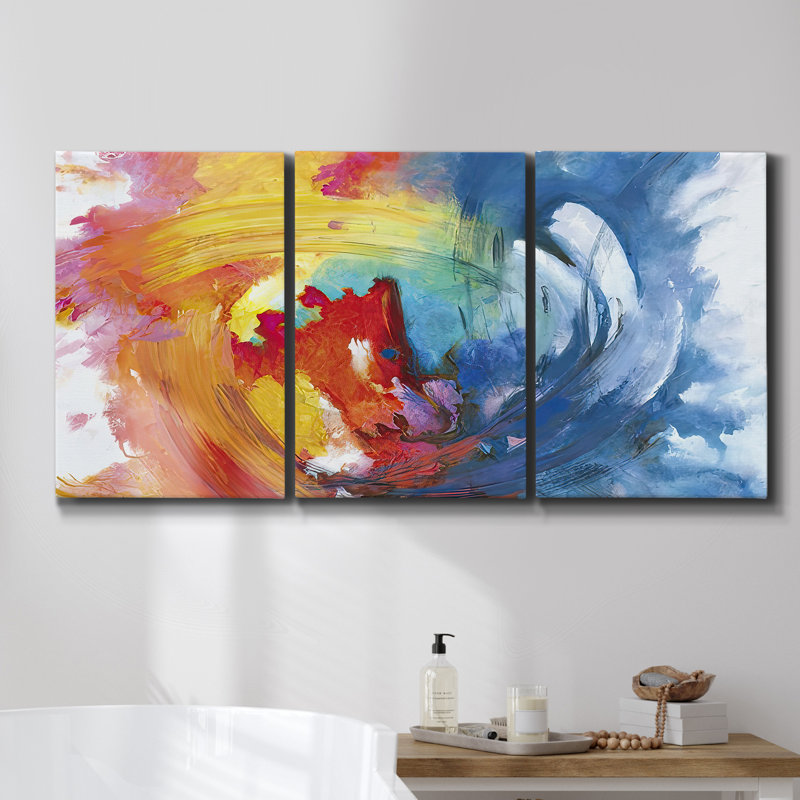 Blossfeldt Botanical III 3 pièces, H 48 po x l 96 po x P 2 po