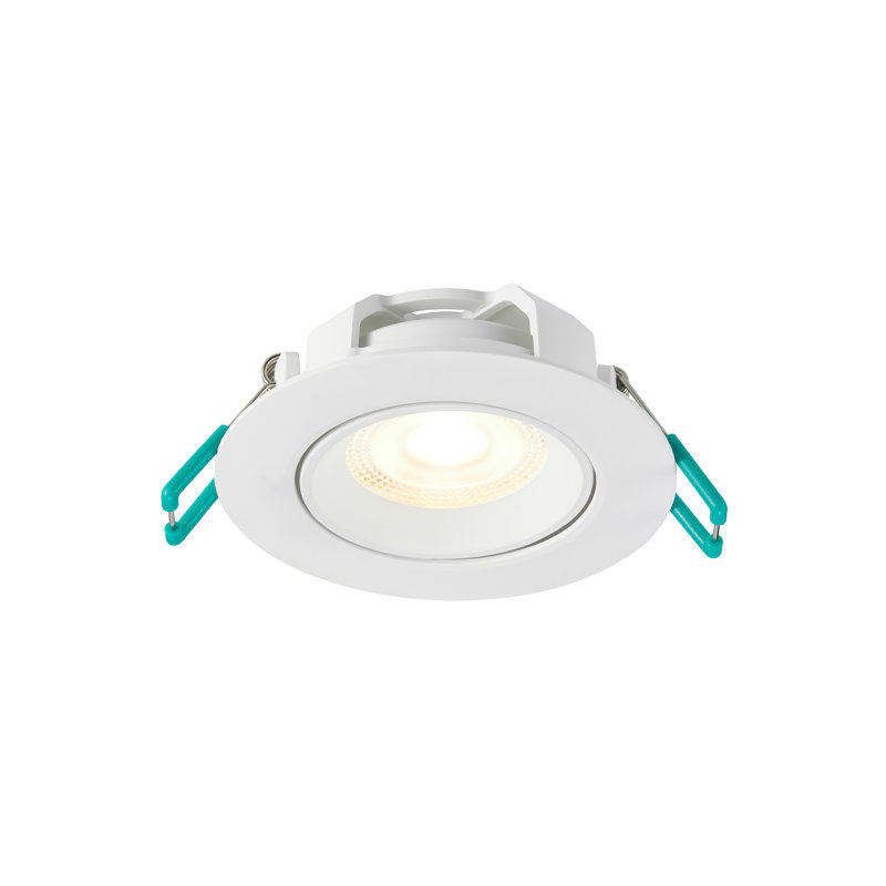 Sylvania SylSpot Neos LED Recessed Spotlight 4.8W 400 Lumens IP44/20 White - Pack of 10, 3000 Kelvins