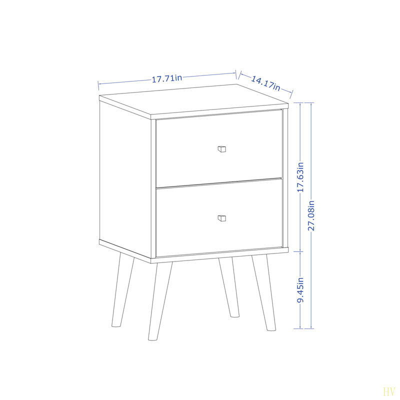 Liberty 18" Nightstand (2-Drawer)