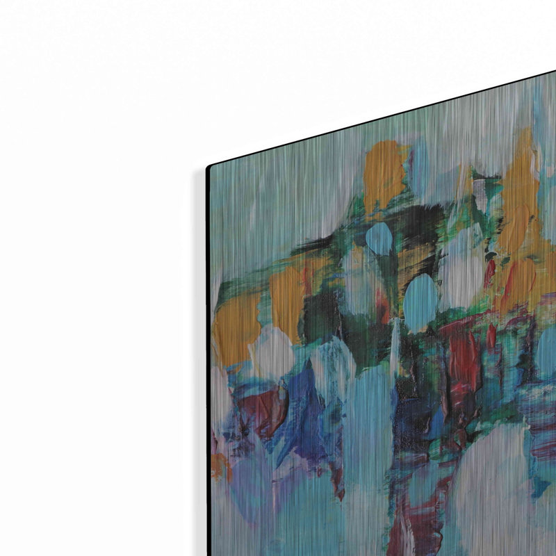 Orren Ellis «Abstract Garden 5» par Christov Art, Art mural en métal, H 12 po x l 24 po