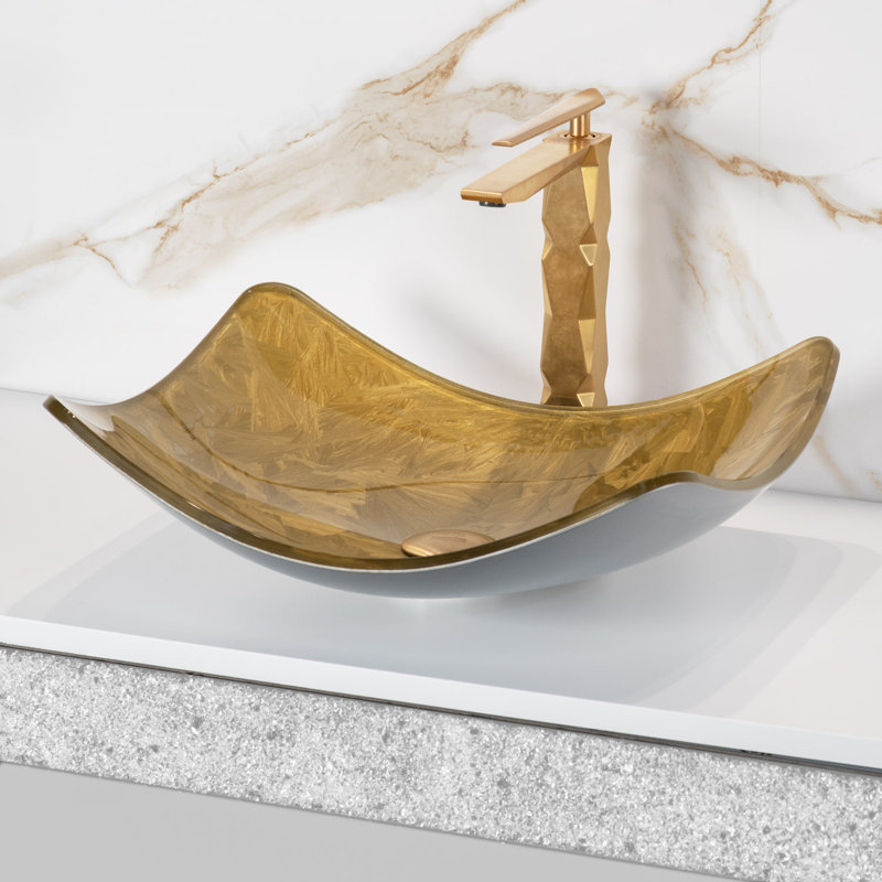 15.7'' L Bathroom Sink, Brushed Silver