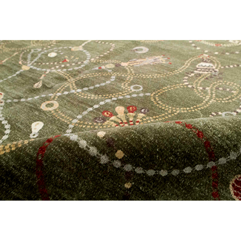 Hand Woven Wool Abstract Area Rug