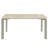 Gray Ceramic Top Dining Table With A Subtle Elegance Rectangular Stylish Edge