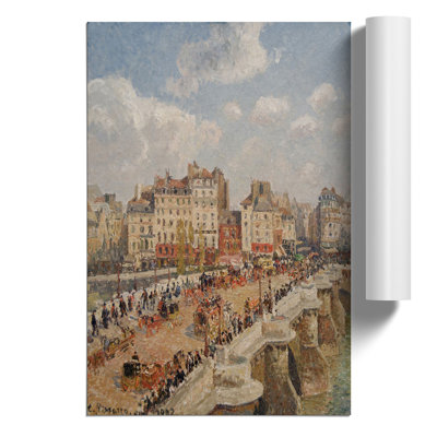 The New Bridge by Camille Pissarro - No Frame Painting
