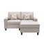 Canapé modulaire réversible 3 pièces Turmea Latitude Run® Beige avec coussins et pieds interchangeables-118805340-118805337-118805335