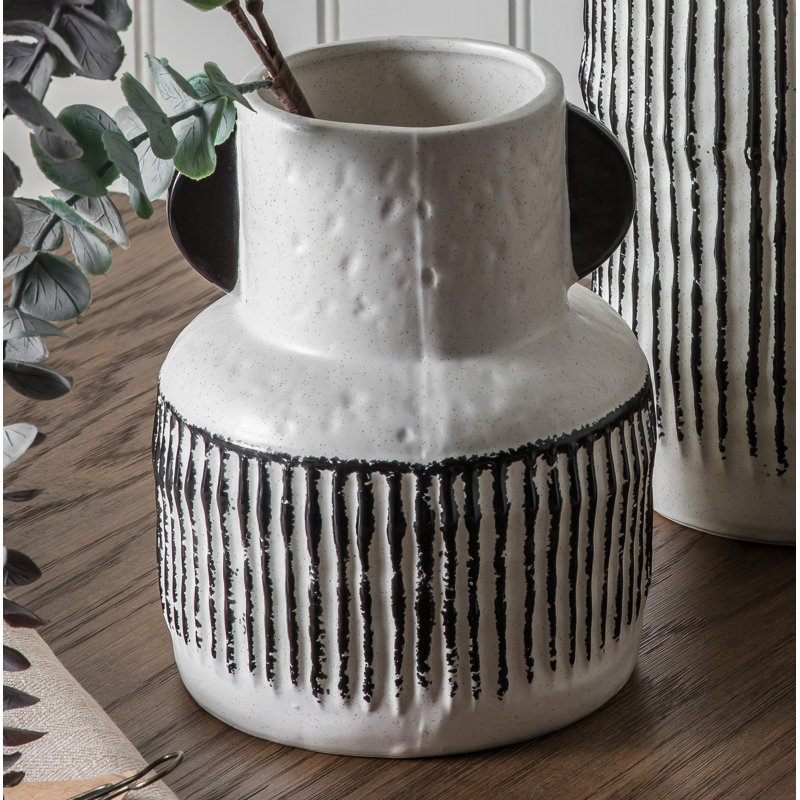 Lovins Handmade Ceramic Table Vase, 21cm H x 17cm W x 17cm D
