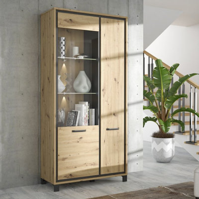 Cerallua Glass 102 cm W Display Cabinet