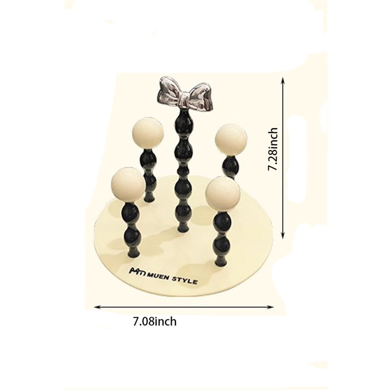 Support de rangement pour tasses, Crème / Noir