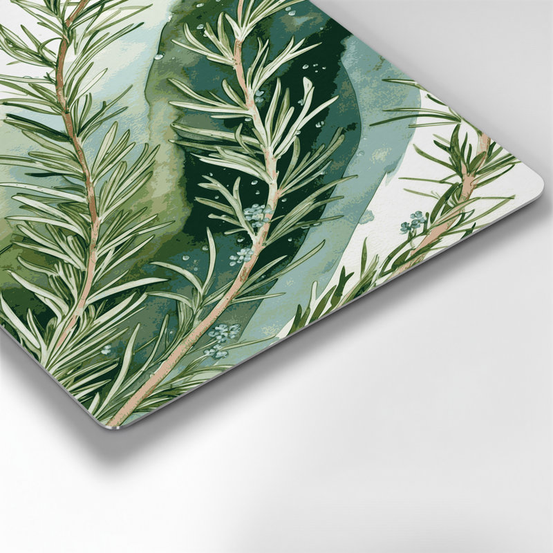 «Botanical Rosemary Beige», art mural en métal, H 132 po x l 168 po x P 0,05 po