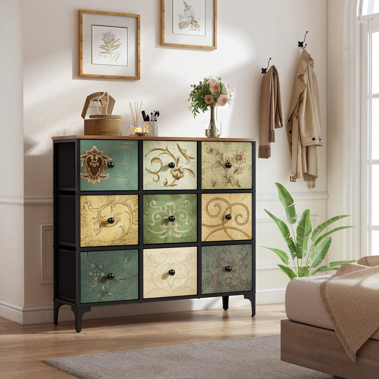 Tall Dresser with 9 Drawer Chest