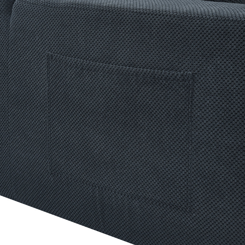 Coffee-Bean Like Upholstered Full Compressed Sectional
