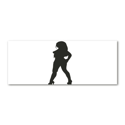 Silhouette Of A Woman - No Frame Print on Canvas