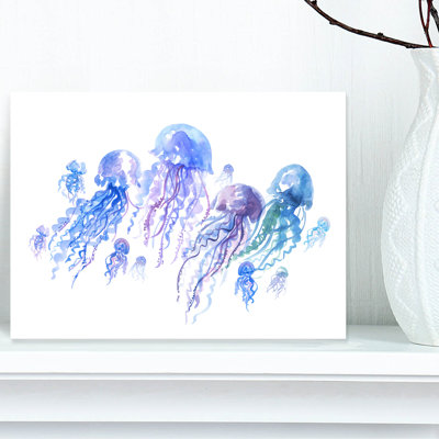 " Blue Purple Jellyfish Group "
