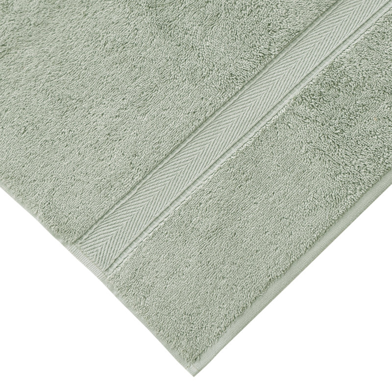 Ensemble de serviettes en coton turc 3 pièces Sinemis, Vert