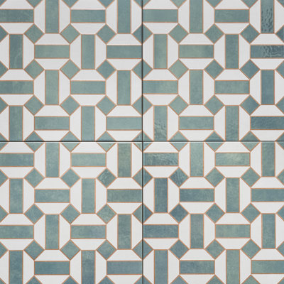 Gothic 10" x 10" Geometric Pattern Porcelain Floor and Wall Tile