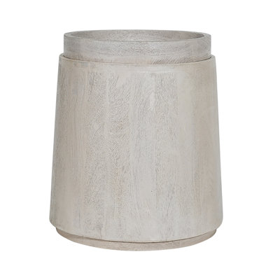 Table basse cylindrique avec plateau assorti - ensemble de 2
