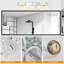 Luminaire de meuble-lavabo rétro 5 lumières 29 "avec abat-jour en cristal-264726325
