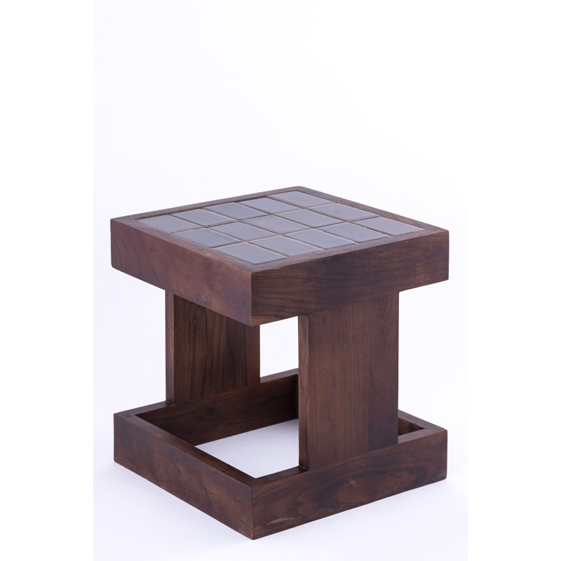 Table d'appoint Acacia, Brun