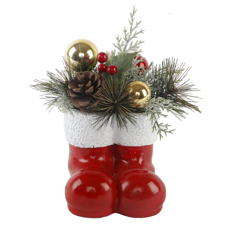 Station de travail à arrangement xmas 6" en pot