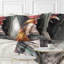 «Man with Wings and Rooster Head» - Coussin imprimé animal-29516777-29516781
