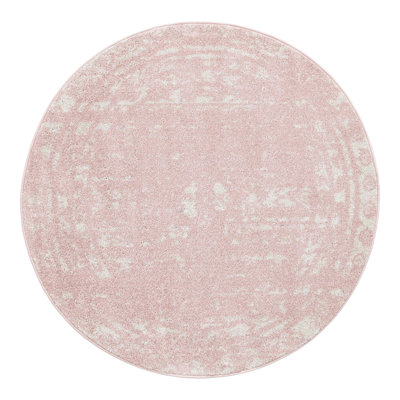 Tapis rose / blanc Gustafson