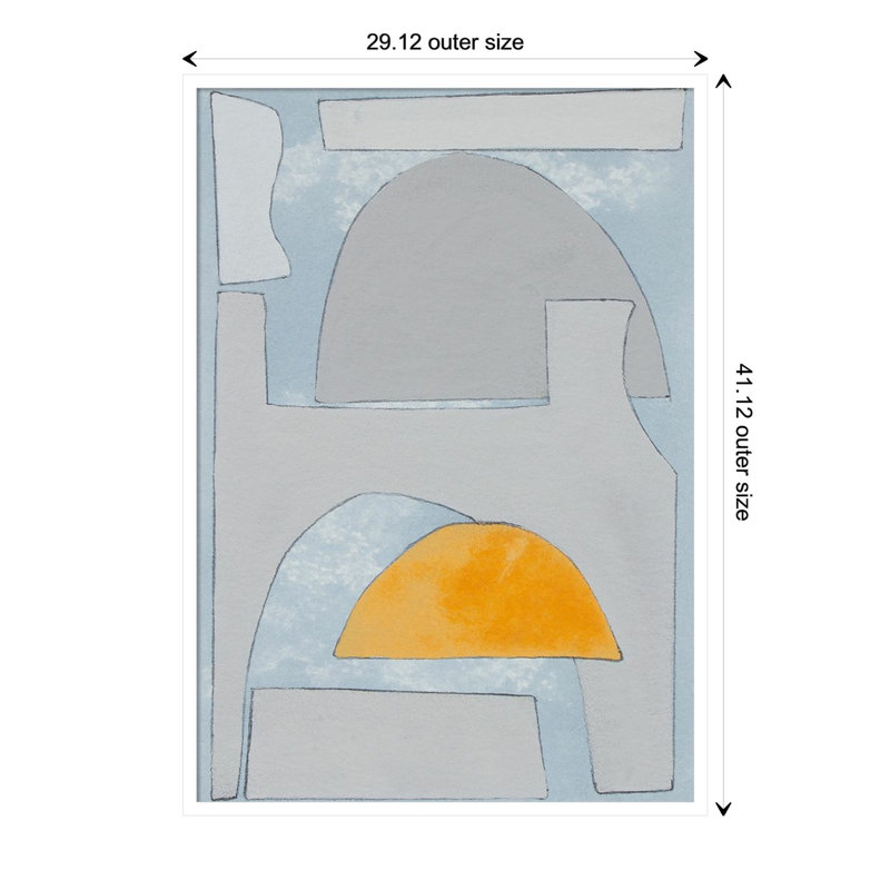 Elements Of The Chateau VI by Rob Delamater, White, 41" H x 29" W x 1" D