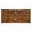 Farmhouse Walnut Buffet Sideboard With 2 Rattan Sliding Doors Multi-Functional Storage Cabinet With Shelves-770733405