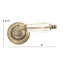 Netropol Round Passage (Hall & Closet) Door Lever with Round Rosette-1362927596