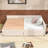 Two Drawers Upholstered Platform Bed with USB-106897453
