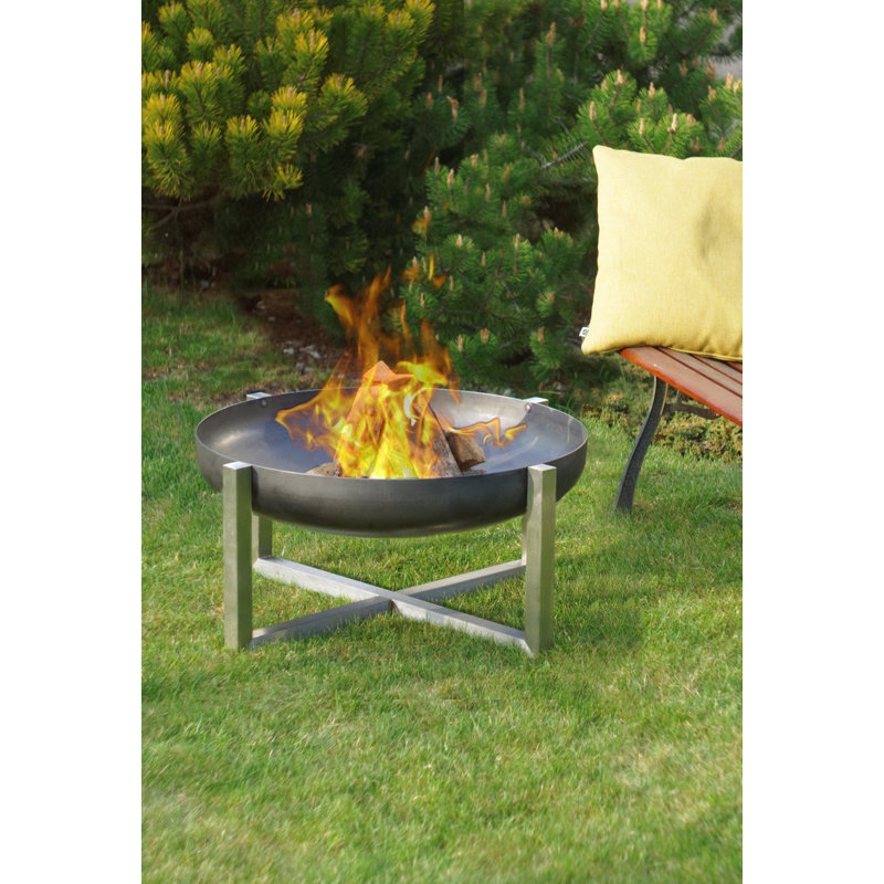 Round Steel Wood Burning Fire Pit