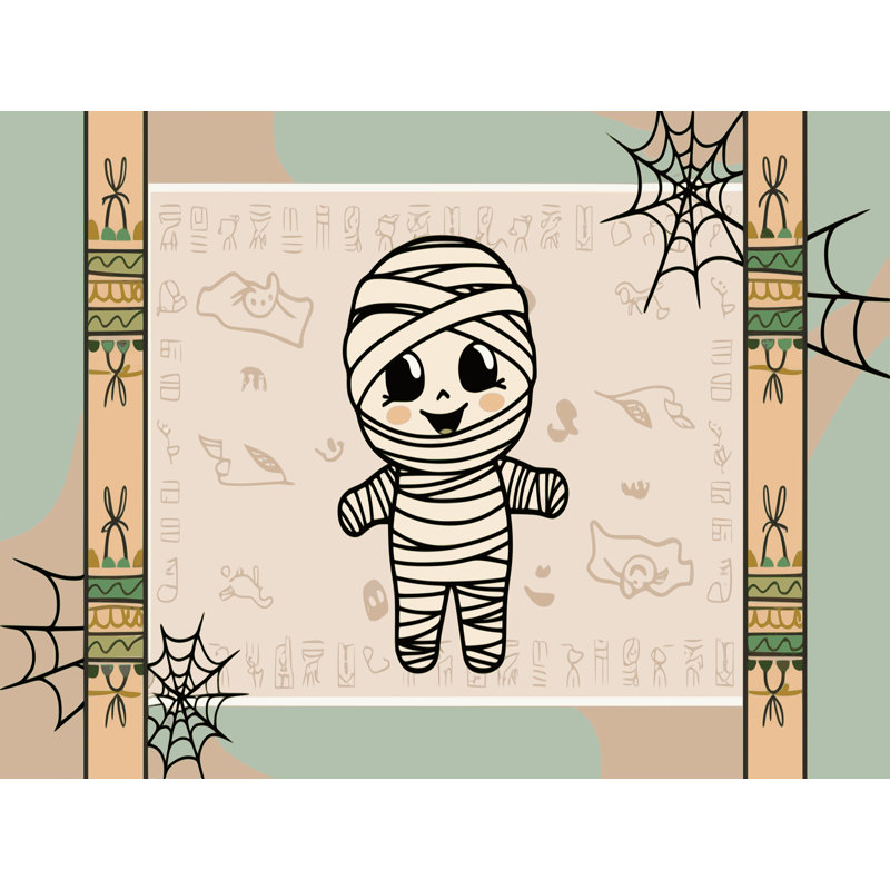 Tapis de vacances d'Halloween The Holiday Aisle®, Rectangulaire 2 pi x 3 pi
