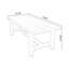 Bureau rectangulaire en bois massif brun clair-576073431