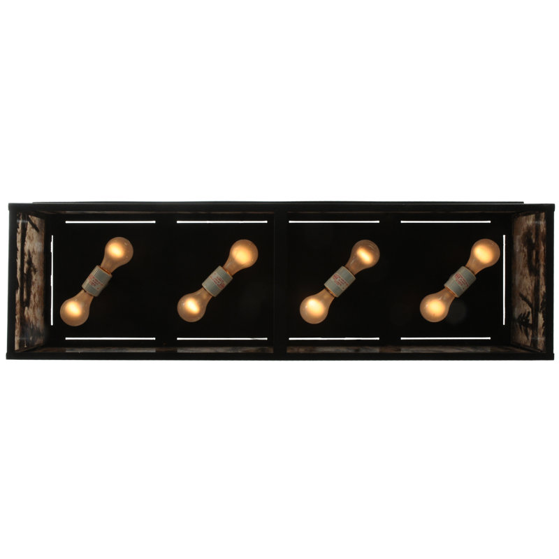 Black Glass 8-Light Indoor/Outdoor Globe Chandelier