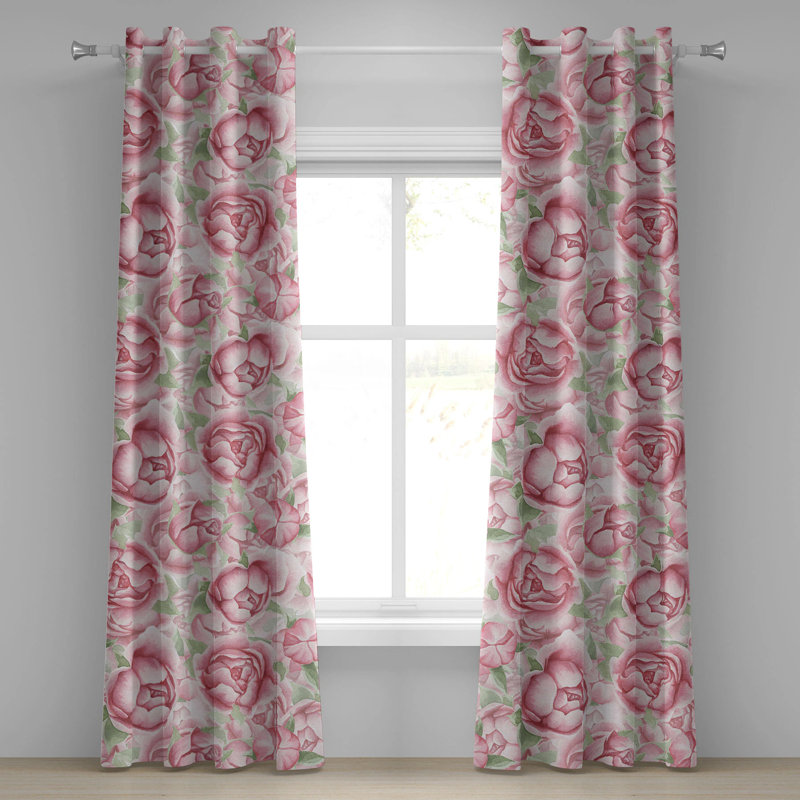 Ebrar Semi Sheer Curtain Pair