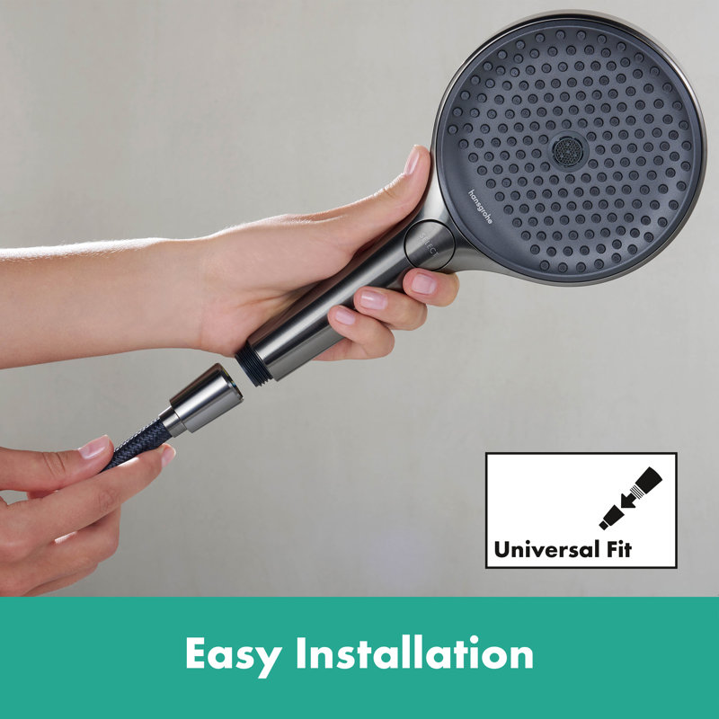 Hansgrohe Designflex Textile Handshower Hose, 63", Satin Black