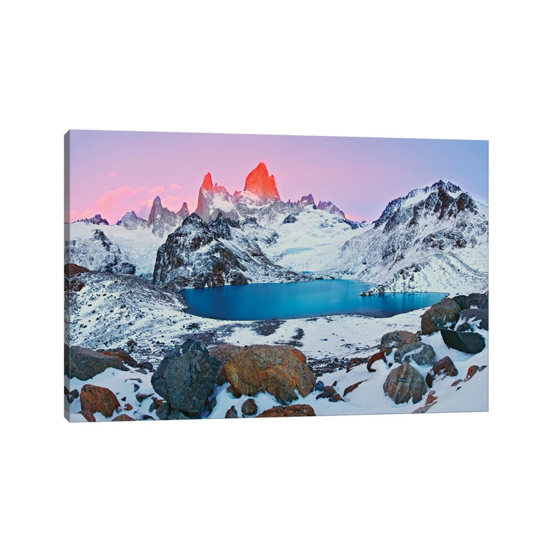 Argentina, Patagonia, Los Glaciares NP. Sunrise On Mount Fitz Roy And Laguna De Los Tres. by Jaynes Gallery - Wrapped Canvas Gallery-Wrapped Canvas Giclée